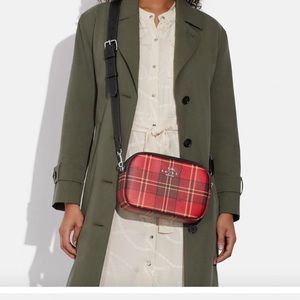 Coach Crossbody Tartan Plaid print